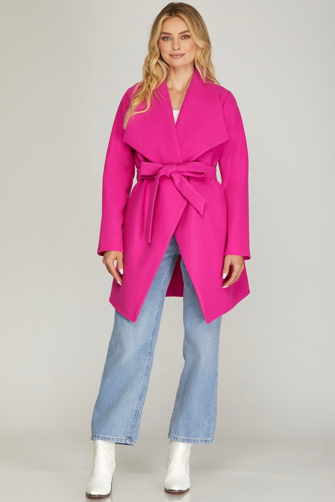 Steady Pace Coat in Pink