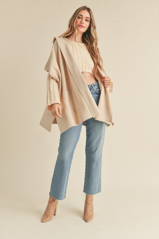 Sense Of Style Cardigan in Taupe