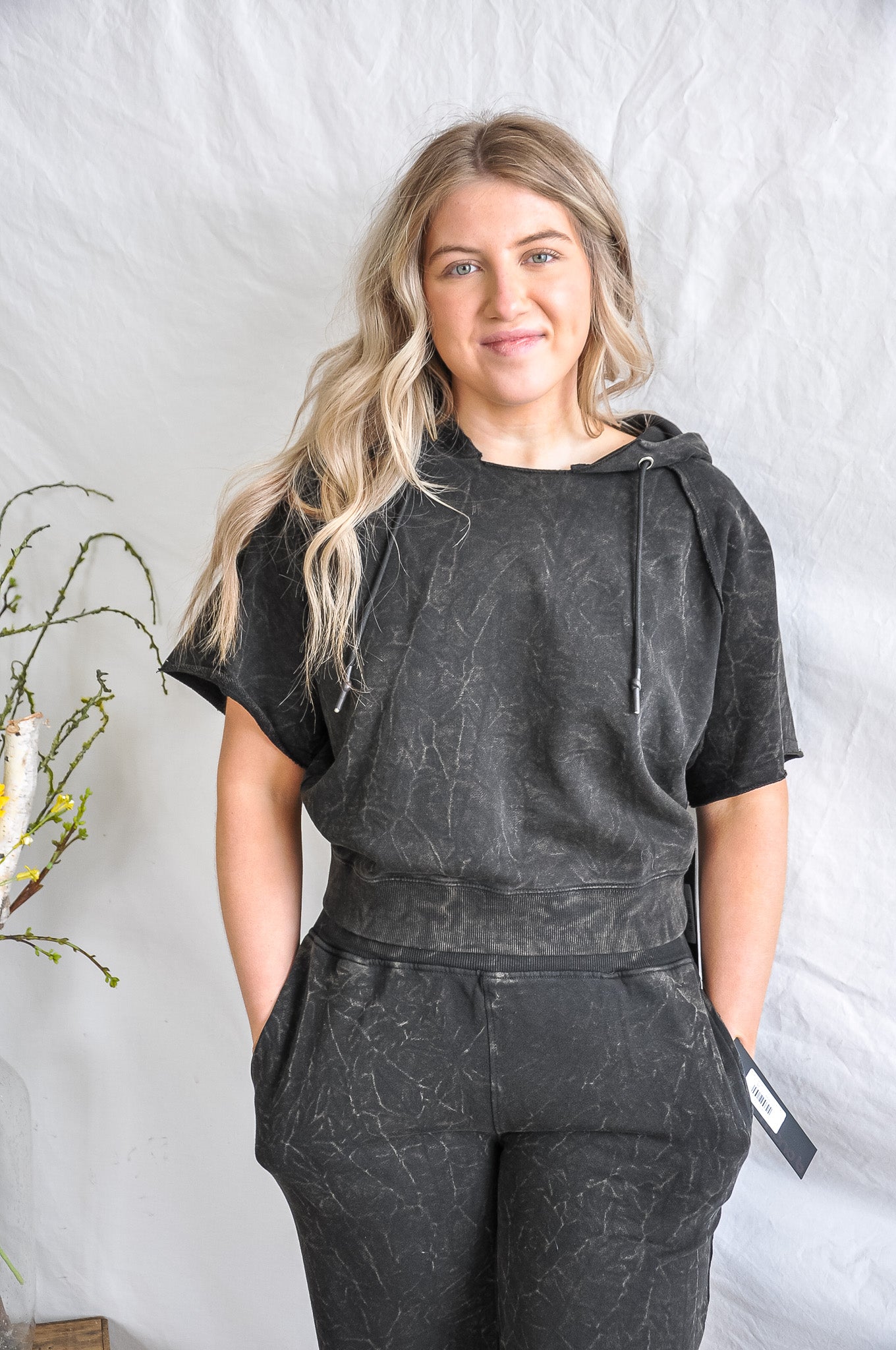 Acid Washed Comfy Lounge Top