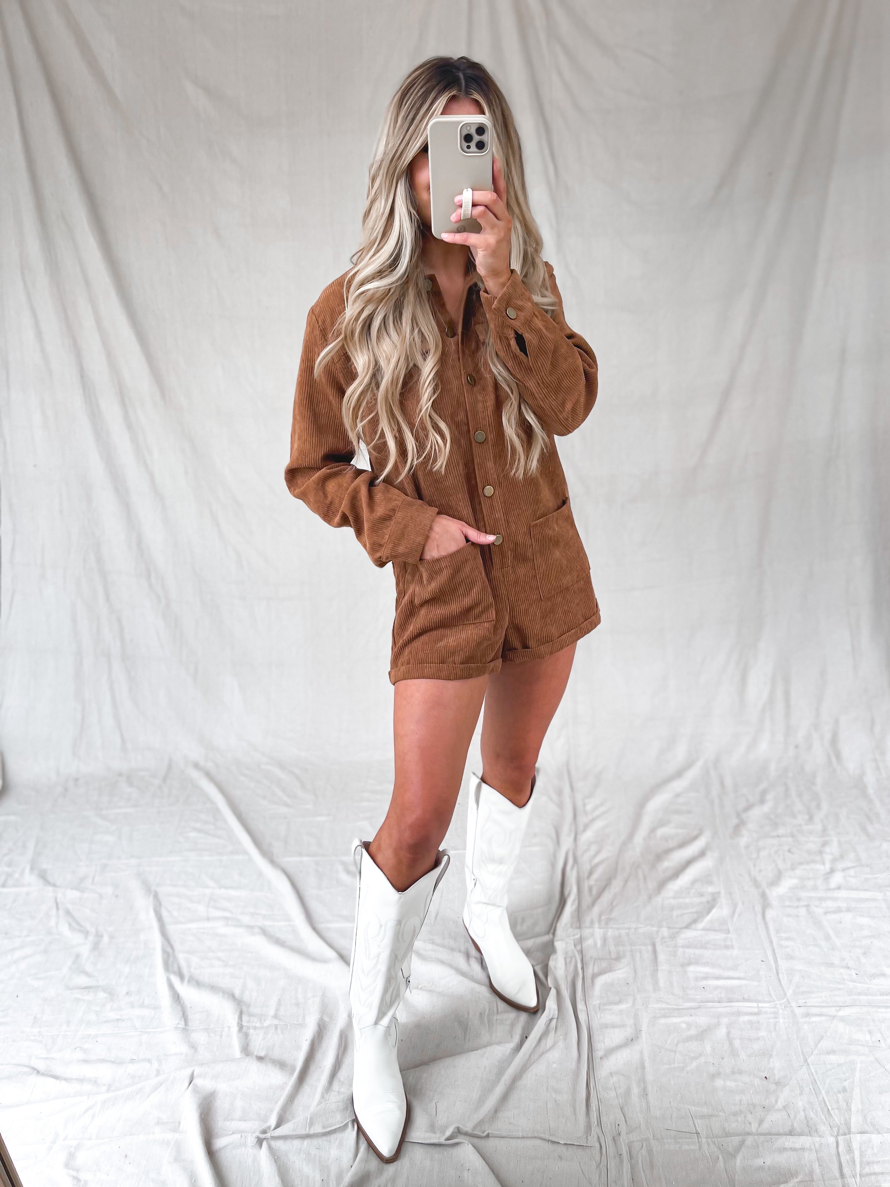 'Til You Can't Romper in Camel